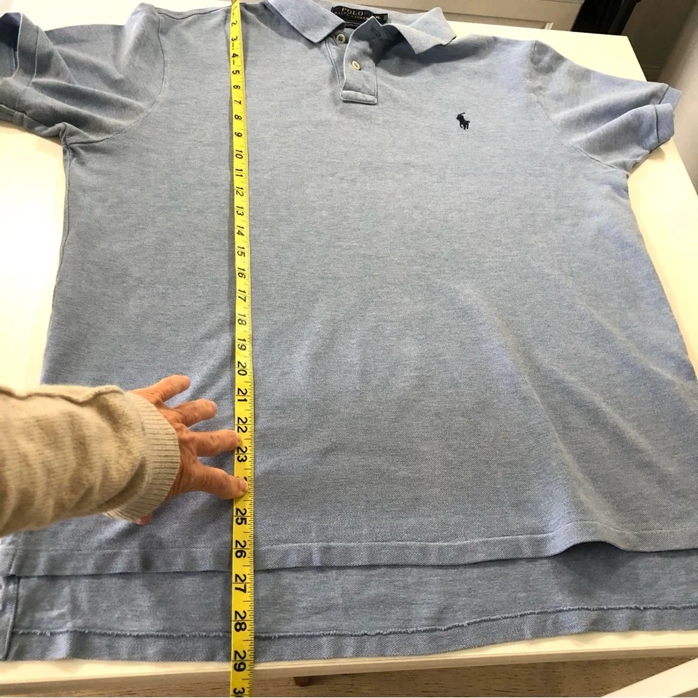 Polo Ralph Lauren Polo Shirt XL Light Blue Cotton Pony Classic Preppy